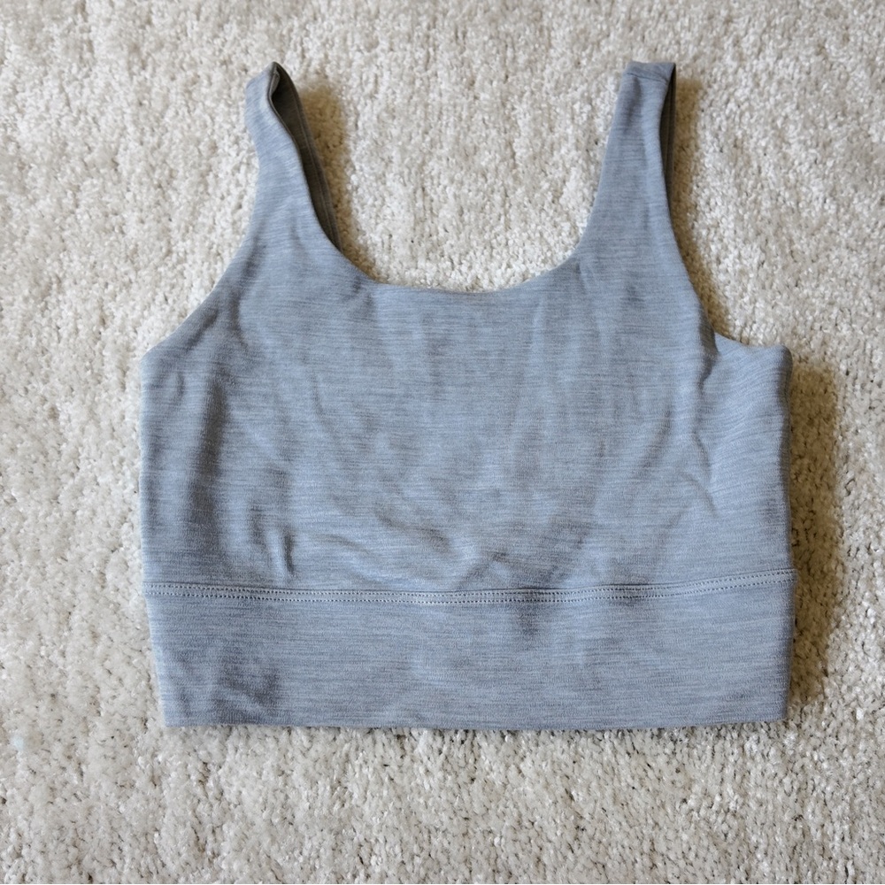 Women's Nike Yoga Gray Cropped Tank Top